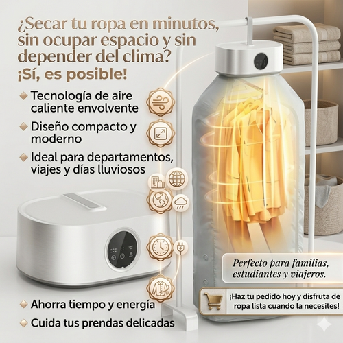 Secador De Ropa Portátil Eléctrico